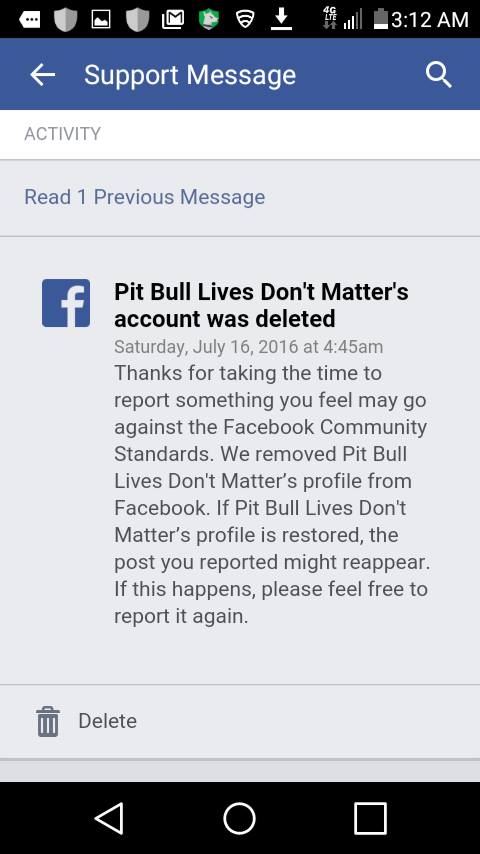 pit bull lives don't matter removed hoax